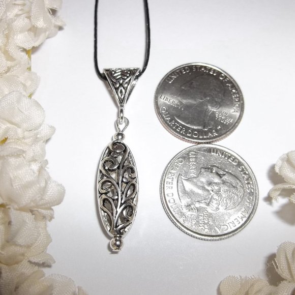 Silver Necklace Jewelry Gift Idea For Her NWT 5164 - Picture 2 of 7